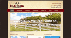 Desktop Screenshot of luckyacres.net